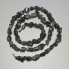 Cuentas facetadas de obsidiana solar, piedra natural, diámetro 6 mm ±, largo 40 cm ±, en hilo